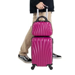 Mala de bordo Pink PP com Frasqueira Dizy Swiss Move - 10