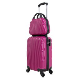 Mala de bordo Pink PP com Frasqueira Dizy Swiss Move - 1