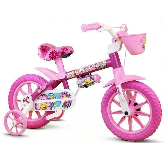 Triciclo aro 12 Infantil Menina Nathor Charm