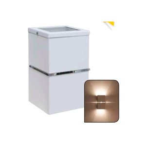 Arandela de alumínio Taschibra G9 25W branca Hadar V1V