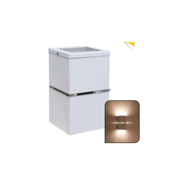 Arandela de alumínio Taschibra G9 25W branca Hadar V1V