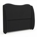 Ver imagem 2 de Cabeceira Orgânica para Cama Box Queen Size Luma 160cm Bouclê Preto - Desk Design