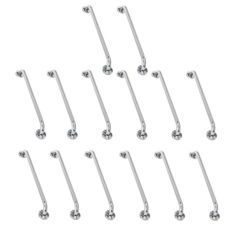 Alça de Apoio Inox Barra 70cm Kit 14 Unidades Banheiro Segurança Idoso Suporte Acessibilidade Resist
