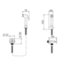 Ver imagem 2 de Ducha Higiênica Docol Nova Pertutti Cromada Mangueira 1,2m