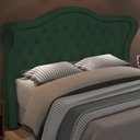 Ver imagem 2 de Cabeceira Cama Box Queen 160 Cm P05 Lisboa Bouclê Verde - Lyam Decor