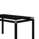 Ver imagem 2 de Mesa Tubular para Sala de Jantar ou Cozinha Malva 4 Lugares Retangular Vidro Temperado Preto