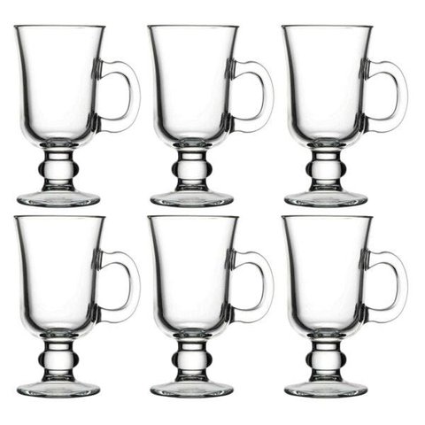 6 TAÇA CANECA IRISH COFFEE 230 ML Pasabahçe