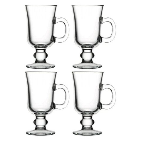 4 TAÇA CANECA IRISH COFFEE 230 ML Pasabahçe