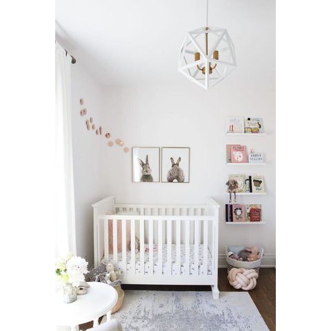 Porta Livro Infantil Tipo Canaleta kit 4 peças Branco