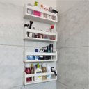 Ver imagem 2 de Prateleira Nicho Para Banheiro Cosméticos Perfume 50cm 4 Pç
