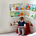 Ver imagem 3 de Porta Livro Infantil Tipo Canaleta kit 2 peças Branco