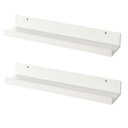Ver imagem 4 de Porta Livro Infantil Tipo Canaleta kit 2 peças Branco