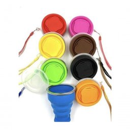 Kit com 50 Copo de Silicone 200ml Reutilizável Dobrável - 2