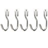 Kit 5 Ganchos para Utensílios de Cozinha Cromado Modelo S Fs - 1