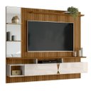 Ver imagem 1 de Painel para Tv de até 55" 2 Portas Illume Freijó Ripado/off White Perolizado