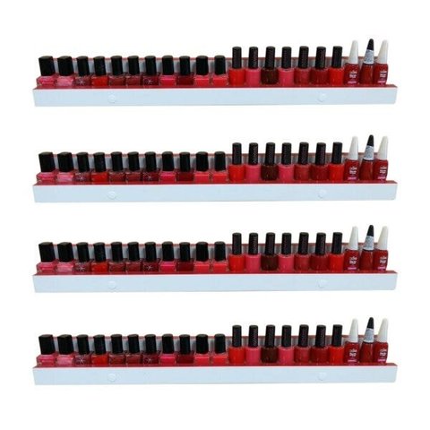 Prateleira Esmalte 50cm Alta Qualidade Kit 4 Peças
