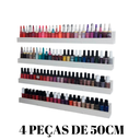 Ver imagem 5 de Prateleira Esmalte 50cm Alta Qualidade Kit 4 Peças
