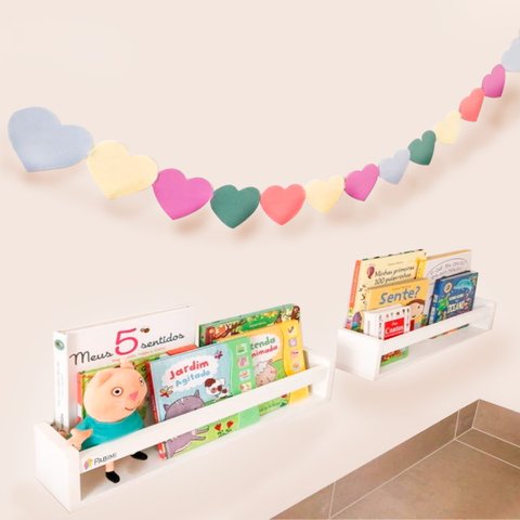 Prateleira Infantil Kit 2PÇ 50CM