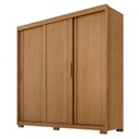 Ver imagem 1 de Guarda Roupa Casal Confort 3 Portas 4 Gavetas Cinamomo Fosco - Zanzini