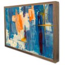 Ver imagem 4 de Quadro Decorativo Abstrato Aquarelado em Moldura Caixa TaColado Moldura Trad 1cm Madeira Escura com