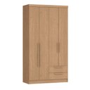Ver imagem 1 de Guarda-roupa 4 Portas Castro Nero 8423a 2 Gavetas Angelin Se