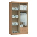 Ver imagem 2 de Guarda-roupa 4 Portas Castro Nero 8423a 2 Gavetas Angelin Se