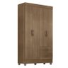 Guarda Roupa Solteiro Lite 4 Portas Carvalho Oak - Móveis Leão - 1