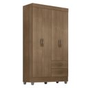 Ver imagem 1 de Guarda Roupa Solteiro Lite 4 Portas Carvalho Oak - Móveis Leão