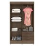 Guarda Roupa Solteiro Lite 4 Portas Carvalho Oak - Móveis Leão - 4