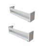 Prateleiras Revisteiros 60cm Prof Mdf Branco kit 2 peças - 1