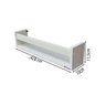 Prateleiras Revisteiros 60cm Prof Mdf Branco kit 2 peças - 5