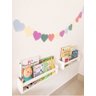 Prateleiras Revisteiros 60cm Prof Mdf Branco kit 2 peças - 2