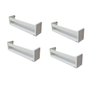 Revisteiro De Parede De 50CM Kit 4 Peças Branco - 4