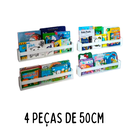 Ver imagem 3 de Revisteiro De Parede De 50CM Kit 4 Peças Branco