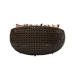 Sofá Chaise 1,50m Fibra Indiano para Varanda Jardim Piscina com Almofada Impermeável - 2