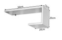 Ver imagem 2 de Prateleira Para Decoração Nicho Branco Tipo J - kit 2