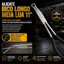 Ver imagem 3 de Alicate Bico Meia Lua Longo Formiguinha Oval Filtro Combustivel Grande 11 Polegadas Universal Aco Ca