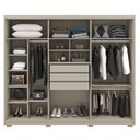 Ver imagem 2 de Guarda Roupa Casal 6 Portas 3 Gavetas Mdf 275 Cm Fend Vlr