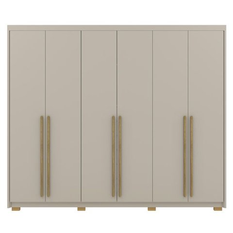 Guarda Roupa Casal 6 Portas 3 Gavetas Mdf 275 Cm Fend Vlr