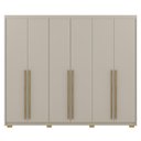 Ver imagem 1 de Guarda Roupa Casal 6 Portas 3 Gavetas Mdf 275 Cm Fend Vlr