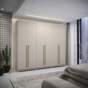 Ver imagem 5 de Guarda Roupa Casal 6 Portas 3 Gavetas Mdf 275 Cm Fend Vlr