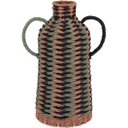 Ver imagem 1 de Vaso Decorativo Enfeite Casa Fibra 46x25x25cm Colorido