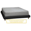 Ver imagem 3 de Base Cama Box Quarto de Casal 153cm Orgânica Napoli Bouclê Preto