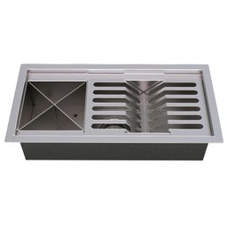 Calha Gourmet Escorredor Inox Tamanho 19x38 Cm Ecosul - 2