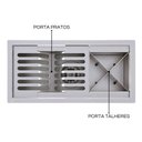 Ver imagem 4 de Calha Gourmet Escorredor Inox Tamanho 19x38 Cm Ecosul