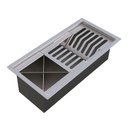 Ver imagem 1 de Calha Gourmet Escorredor Inox Tamanho 19x38 Cm Ecosul