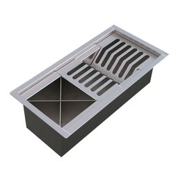 Calha Gourmet Escorredor Inox Tamanho 19x38 Cm Ecosul - 1