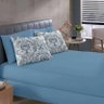 Jogo de Cama Buettner King Malha Basic Jamal 3 Pçs Azul - 3