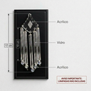 Ver imagem 2 de Lustre Pendente para Sala de Cristal Vidro
