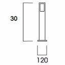 Ver imagem 2 de Balizador Sobrepor Externo Garten 30cm 14110100-04 Germany